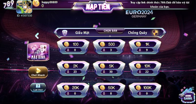 Tải game bài đổi thưởng tặng vốn - Chơi game mọi lúc mọi nơi 6 Mậu binh siêu hấp dẫn