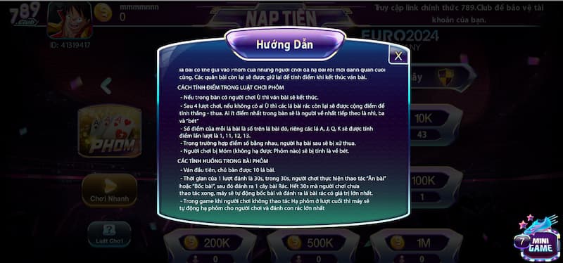 Bài phỏm 789Club: Những mẹo chơi kinh điển cho anh em 4 Đánh lá bài Phỏm 789club nhỏ trước