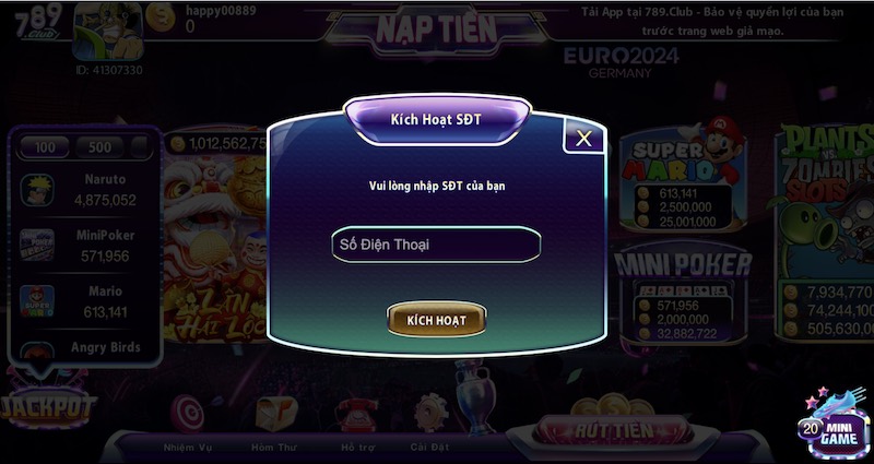 Đăng ký 789Club: Hướng dẫn tạo tài khoản chơi game dễ dàng 6 Cung cấp thông tin cá nhân thật chuẩn xác