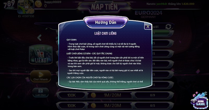 Game đánh bài rút tiền atm tại 789club cho anh em cược thủ 3 Bài Liêng đỉnh cao