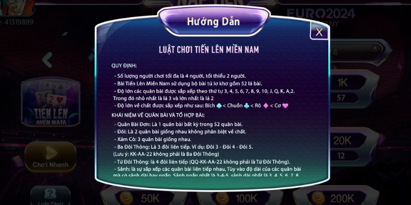 Tiến lên miền Nam 789Club: Bật mí cách chơi cho anh em 4 Luật chơi game chi tiết cho cược thủ